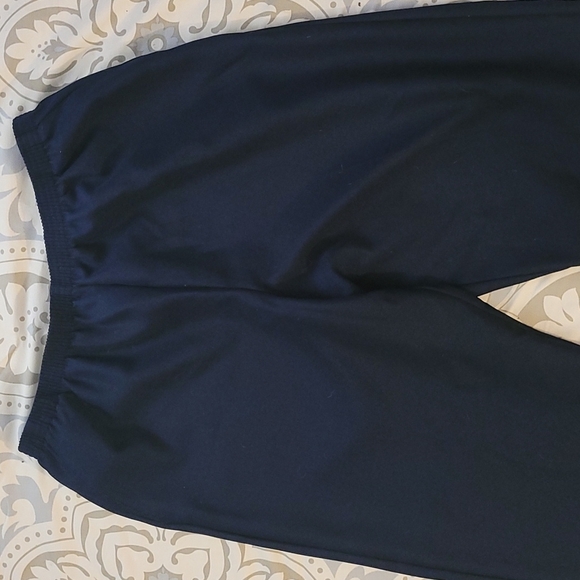 Alfred Dunner stretch pants pockets navy blue Pull on straight leg 18 - Picture 2 of 4